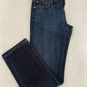 Uniqlo Dark Blue Straight Leg Jeans